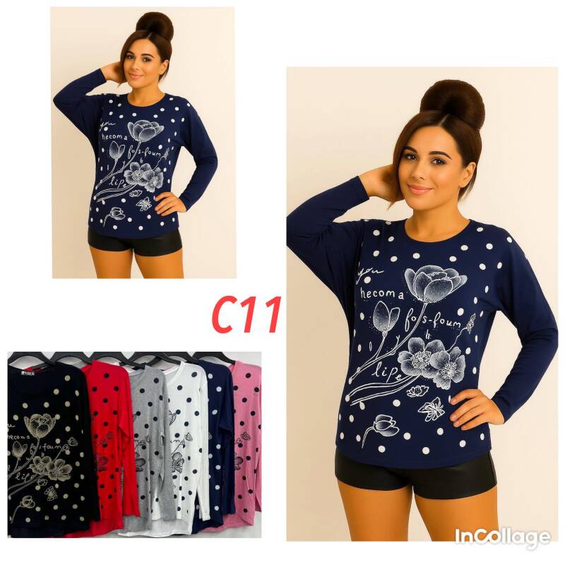 Bluzki damskie Roz XL-3XL, Mix Kolor .Paczka 10 szt